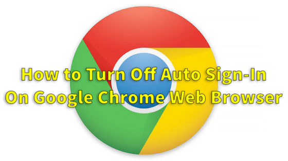 how to turn off google chrome login