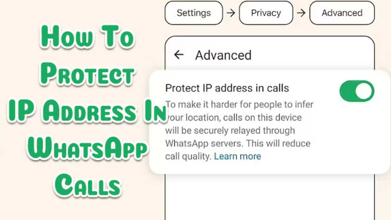 How To Protect IP Address In WhatsApp Calls